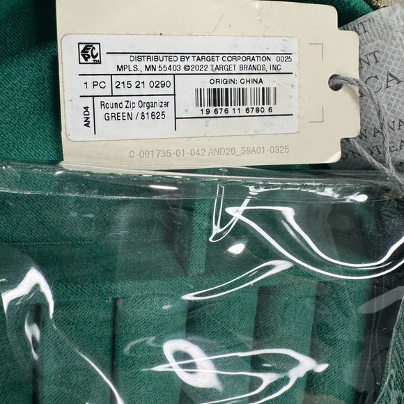 Emerald Velvet Oval Jewelry Case Ring Holder Mirror Pouch NWT - Picture 4 of 7